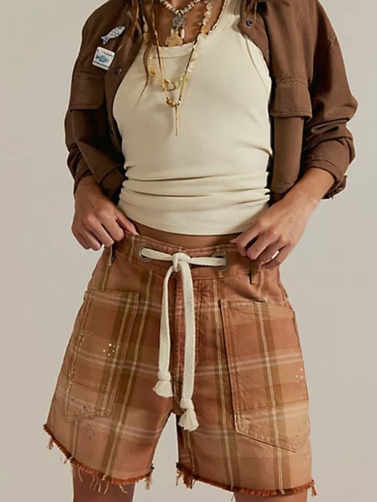 We The Free Pants - We the Free People Moxie Printed Barrel
Shorts Women’s 28